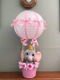 Pin De Evelyng Espinoza En Dumbo Centros De Mesa De Baby Shower Globos Centros De Mesa De Elefante