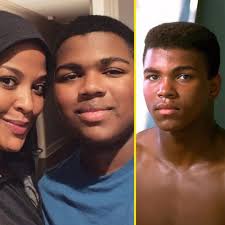 Laila ALi: I'm still amazed at how my boy looks just like my Dad...with a  sprinkle of my husband too. He looks like Muhammad Ali.. those are amazing  genetics! 😮💯🥊