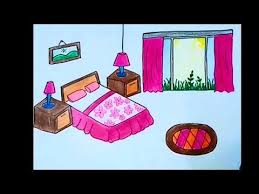 كيفيه رسم غرفه النوم بطريقه سهله خطوه بخطوه How To Draw Bed Room In Easy Way Youtube Drawings The Creator Draw