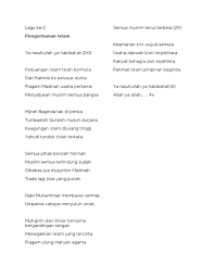 Savesave lirik lagu sambutan maal hijrah for later. Lagu Perjuangan Islam