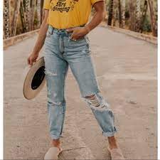 Blank Paige Jeans Blank Paige Hi Rise Distressed Jeans Sz M New Poshmark