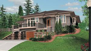 House plans are presented with options for the design of rooms and with one of the foundations. Basement Garage With Balcony Above Sloping Lot House Plan Basement House Plans Garage House Plans
