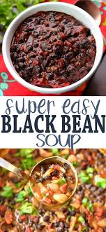 Black Bean Soup From Dried Beans With Ham Make This Delicious Black Bean Soup With Dried Cooked Black Beans Or Canned Black Beans This Is A Hearty Delici Black Bean Soup Bean Soup Homemade Soup Recipe