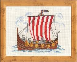 Viking ship cross stitch patterns. Click Here To View Larger Image Of Viking Ship Counted Cross Stitch Kit Cross Stitch Cross Stitch Patterns Counted Cross Stitch Kits