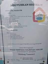 It is also designed to be used by many people, across organizations. Lowongan Kerja Guru Tpa Paud Tk Dan Cleaning Service Loker Di Padang Adsanjaya