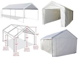 Caravan Canopy 10 X 20 Domain Carport Garage Sidewall Enclosure Car Shelter Caravancanopyusa Carport Canopy Carport Remodel