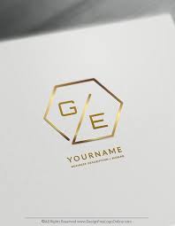Create A Minimalist Logo For Free Polygon Logo Template In 2020 Initials Logo Design Minimalist Logo Logo Templates