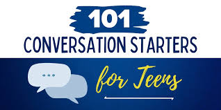 Below are some conversation starters for business english classes. 101 Best Conversation Starters For Teens Everythingmom