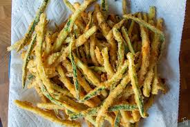 Crispy zucchini fritte appetizer portion. Zucchini Fritte Teaspoon Of Nose