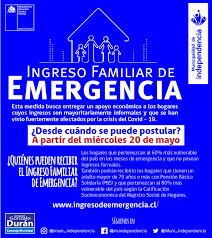 Entra a ingreso familiar de emergencia para inscribirte y conocer más sobre este apoyo a las familias. Hoy Comienzan Las Postulaciones Para El Ingreso Familiar De Emergencia Municipalidad De Independencia