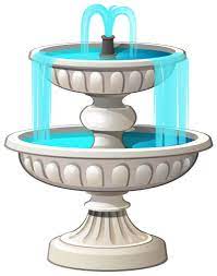 Fountain Png Clipart Fountain Clip Art Flower Coloring Pages