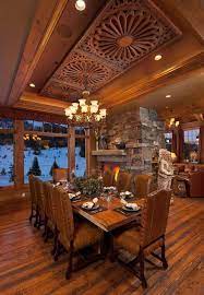 Western decor & furniture western decor is all about spunk and spirit, bringing together the desert beauty of the southwest with rugged cowboy charm and rustic good looks. 50 Glorious And Luxury Western Dining Room Design Real Estat Rumah Restoran