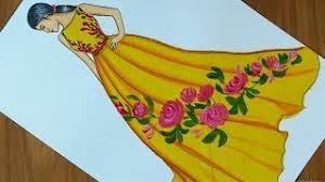 See more ideas about dresses, fashion, style. Floral Dresses For Women Drawing How To Draw A Girl With Beautiful Dress Fashion Design Youtube