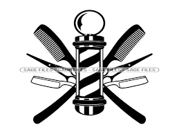 Barber Logo SVG, Barbershop Logo SVG, Hair Stylist Logo Svg, Barber Svg,  Clipart, Files for Cricut, Cut Files For Silhouette, Png, Dxf,
