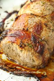 For the best, juiciest pork tenderloin, sear the pork on all sides in a skillet before finishing in the oven. Balsamic Pork Loin Oven Baked Spend With Pennies