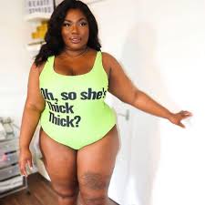 Unless you've got a time machine, that content is unavailable. Oh So She S Thick Thick Tm Swimsuit Bodysuit Fashionpowwow