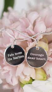 Motivational Quote Necklace Engraved Minimalist Sterling Silver Pendant Hand Made By An Inde Silver Necklace Simple Necklace Quotes Minimalist Jewelry Silver