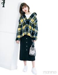 秋冬トレンド服の正解コーデ教えます シャツジャケットにはiラインスカートが好バランス トレンド 服 服 ファッション