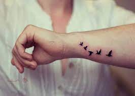 Colored letter tattoo on wrist. 105 Cute And Sensational Wrist Tattoos And Designs
