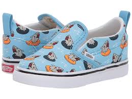 Vans Kids Slip On V Toddler Boys Shoes Floatie Sharks