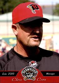 2013 Erie SeaWolves Grandstand #7 Chris Cron Manager Baseball Card