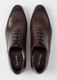 Men S Dark Brown Calf Leather Fleming Oxford Shoes Paul Smith Europe