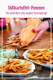 Susskartoffel Pommes Selber Machen So Geht S Lecker In 2020 Kartoffelauflauf Rezept Pommes Selber Machen Susskartoffel Pommes
