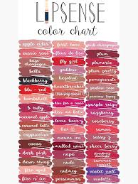 Lipsense Lipstick Lipsense Chart Lipsense Color Chart Lipsense Colors Lipsense Distributor Greeting Card
