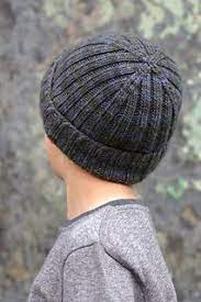 Classic Beanie Is A Simple Ribbed Beanie Made All The More Interesting By A Structured Cr Knit Beanie Pattern Hat Knitting Patterns Knitting Patterns Free Hats