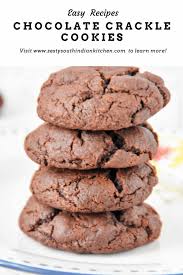 Delicious Chocolate Cookies Made With Cocoa Powder Flour And Sugars Taste Similar To Brownies Che Chocolate Crackles Chocolate Crackle Cookies Crackle Cookies