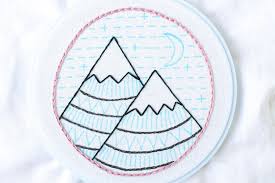 The kit comes with a pair of shears, embroidery floss, a stained bamboo mountains of thread. Mountain Embroidery Sampler Free Pattern 9 Steps With Pictures Instructables
