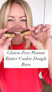 Stocked in my freezer weekly ⬆️, No-Bake Gluten Free Cookie Dough Bars,  Ingredients:, • 1/2 cup smooth peanut butter, • 1/2 cup pure maple syrup ,  • 1/4 cup coconut oil, melted , • 1 teaspoon vanilla ...
