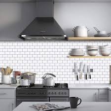 How about shaving decades off of that old wood paneling? Buy Upgraded Stickgoo 10 Sheet Peel And Stick Subway Tile Backsplash 13x12 Self Adhesive Kitchen Backsplash Tiles White Online In Hong Kong B08rj6qvxc