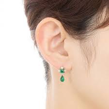 abheryi エメラルドピアス a000 abheri online shop アベリ オンラインショップ エメラルド ピアス ピアス エメラルド