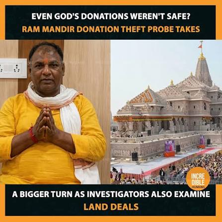 The alleged donation theft at the Ram Mandir in Ayodhya has shocked many  devotees across the country. Police have arrested several people in  connection with the case and recovered cash and other