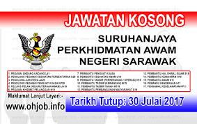 Di kemaskini setiap hari 2. Jawatan Kosong Suruhanjaya Perkhidmatan Awam Negeri Sarawak 30 Julai 2017 Jawatan Kosong Kerajaan Swasta Terkini Malaysia 2021 2022