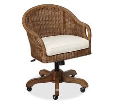 Wingate Rattan Swivel Desk Chair Swivel Chair Desk Desk Chair Home Office Chairs
