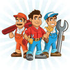Plumber tap faucet sink water pipe wrench metal bathroom. Plumbing Service Represented By Stock Vector Colourbox