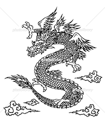 龍 横顔 イラスト