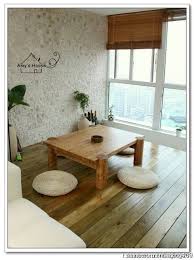I Want Lower Tables That My Family Can Sit On The Floor And Eat At Floor Seating Floor Seating Living Room Asian Home Decor