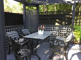 Painted In Cuprinol Urban Slate And Silver Birch Chair Cushions From H M Home Cuprinol Urban Slate Magical Garden Shade Garden