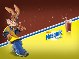 Quiky And A Nice Tall Glass Of Nesquik Nesquik Cartoon Bunny