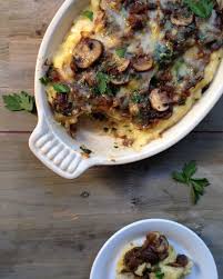 Truffle Mushroom Polenta Gratin Recipe Ciaoflorentina Recipe Gratin Recipe Stuffed Mushrooms Truffle Mushroom