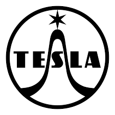 The tesla logo is a monochromatic design that just uses a bold red color on a transparent background. Tesla Jihlava Logos Download