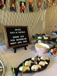 An awesome fishing themed boy birthday party with cake pops, cupcakes and excellent party decorations! Fishing Party Decorations Cheap Online Shopping