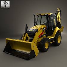 3d Model Of Caterpillar 420f Backhoe Loader 2014 Backhoe Loader Backhoe Caterpillar