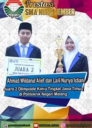Contoh tulisan di piala untuk siswa berprestasi. Sekilas Info Capaian Prestasi Sma Nuris Jember Kantongi Banyak Piala Tingkat Nasional Pesantren Nuris Jember