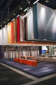 A Colourful Textile Sky At The Kvadrat Stand During Stockholm Furniture Fair 2015 Showroom Design Design Studio Workspace Furniture Showroom