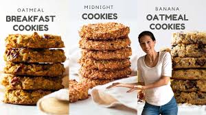 3 Healthy Oatmeal Cookies To Sweeten Your Day Youtube In 2020 Healthy Oatmeal Cookies Baby Food Recipes Banana Oatmeal Cookies