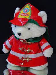 Firefighter Plush Bear Fireman Stuffed Animal 1996 Dayton Bear Plush Plush Stuffed Animals Christmas Animals